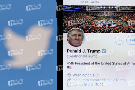 Symbolfoto Twitter Account von Donald Trump