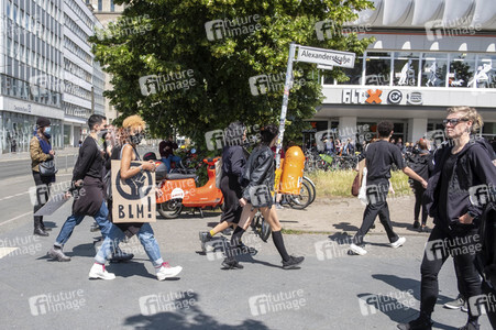 Demonstration 'Silent Demo' in Berlin