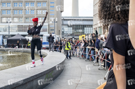 Demonstration 'Silent Demo' in Berlin