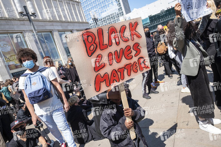 Demonstration 'Silent Demo' in Berlin