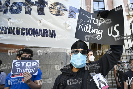 'Black Live Matter' Demonstration in Madrid