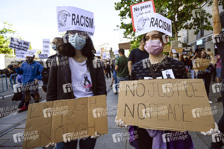 'Black Live Matter' Demonstration in Madrid