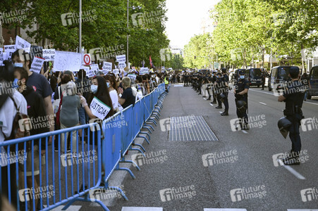 'Black Live Matter' Demonstration in Madrid