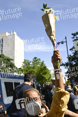 'Black Live Matter' Demonstration in Madrid