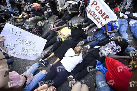 'Black Live Matter' Demonstration in Madrid