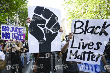 'Black Live Matter' Demonstration in Madrid