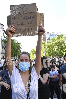 'Black Live Matter' Demonstration in Madrid