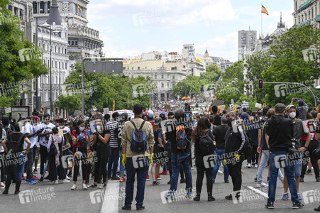 'Black Live Matter' Demonstration in Madrid