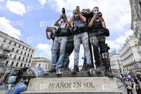 'Black Live Matter' Demonstration in Madrid