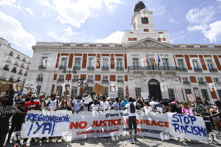 'Black Live Matter' Demonstration in Madrid