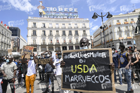 'Black Live Matter' Demonstration in Madrid