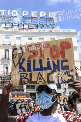 'Black Live Matter' Demonstration in Madrid