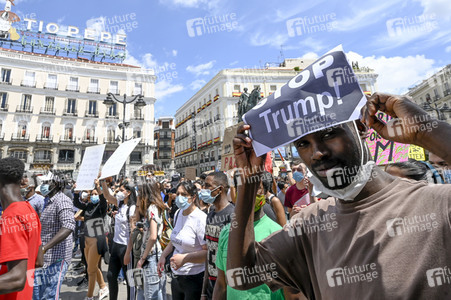 'Black Live Matter' Demonstration in Madrid