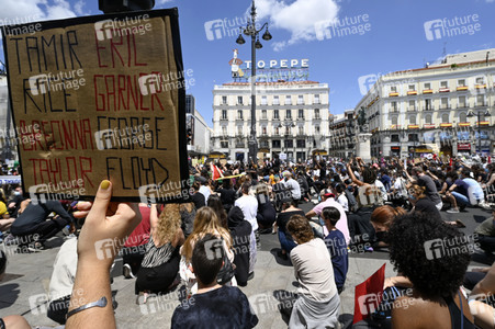 'Black Live Matter' Demonstration in Madrid