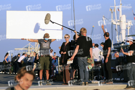 Dreharbeiten 'Blöd gelaufen - Danke für den Abschied' in Hamburg