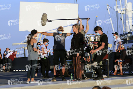 Dreharbeiten 'Blöd gelaufen - Danke für den Abschied' in Hamburg