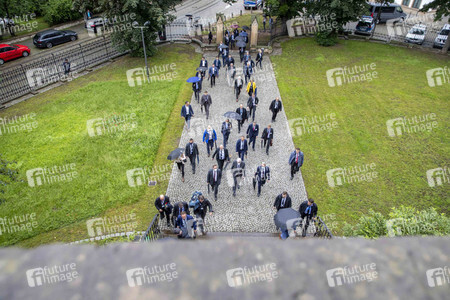 Pressetermin bei der Innenministerkonferenz 2020 in Erfurt