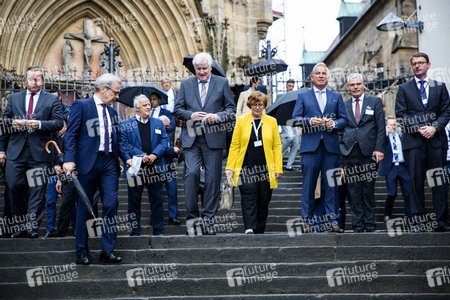 Pressetermin bei der Innenministerkonferenz 2020 in Erfurt