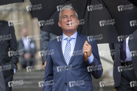 Pressetermin bei der Innenministerkonferenz 2020 in Erfurt