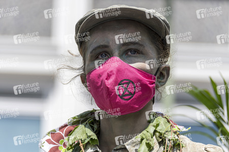 Blockadeaktion von Extinction Rebellion in Berlin