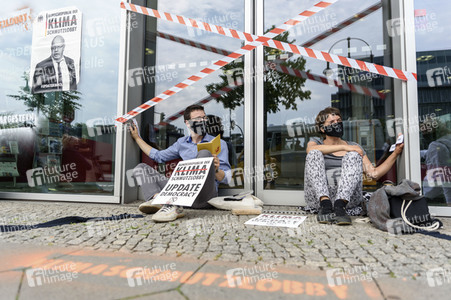 Blockadeaktion von Extinction Rebellion in Berlin