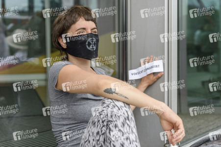 Blockadeaktion von Extinction Rebellion in Berlin