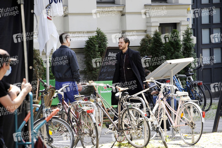 Dreharbeiten 'Nebenan' in Berlin