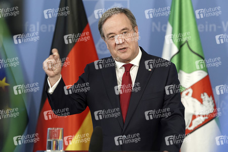 Pressestatement von Armin Laschet in Düsseldorf
