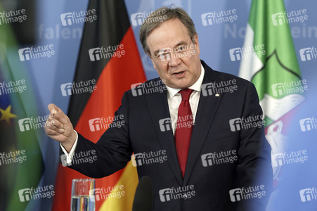 Pressestatement von Armin Laschet in Düsseldorf