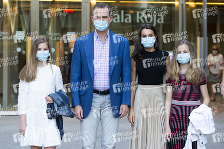 Royals besuchen die Flamenco-Show 'Fandango Avenue' in Madrid