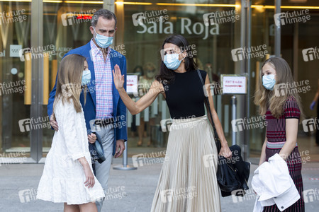 Royals besuchen die Flamenco-Show 'Fandango Avenue' in Madrid