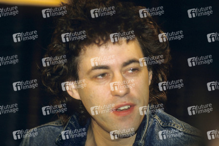 Pressekonferenz mit Bob Geldof in London