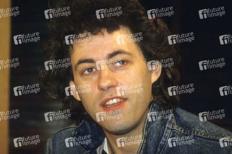 Pressekonferenz mit Bob Geldof in London