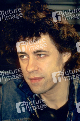 Pressekonferenz mit Bob Geldof in London
