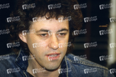 Pressekonferenz mit Bob Geldof in London