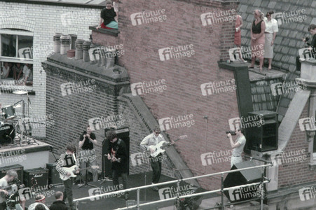 Rooftop-Konzert von Echo & the Bunnymen in London