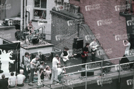 Rooftop-Konzert von Echo & the Bunnymen in London