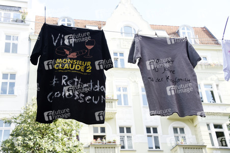 Aktion 'Rettet das Kino Colosseum' in Berlin