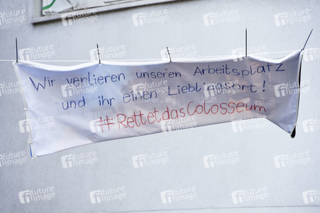 Aktion 'Rettet das Kino Colosseum' in Berlin