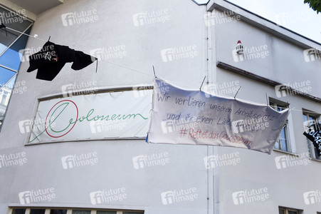 Aktion 'Rettet das Kino Colosseum' in Berlin