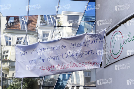 Aktion 'Rettet das Kino Colosseum' in Berlin