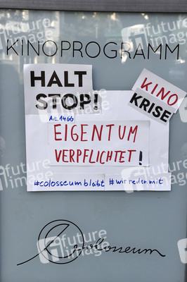 Aktion 'Rettet das Kino Colosseum' in Berlin