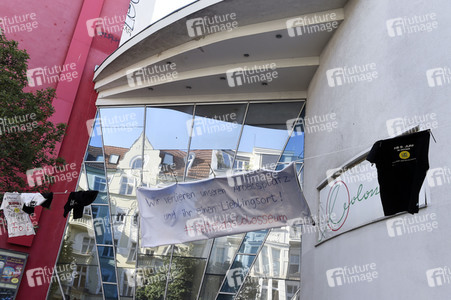 Aktion 'Rettet das Kino Colosseum' in Berlin