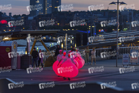 Aktion 'Night of Light' in Hamburg