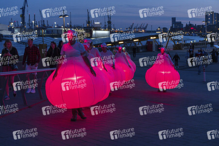 Aktion 'Night of Light' in Hamburg