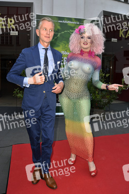 Zieleinlauf der Aktion '750 Kulturkilometer' in Berlin