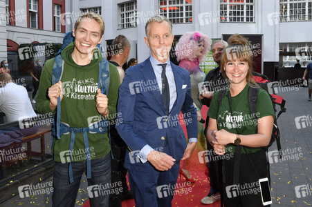 Zieleinlauf der Aktion '750 Kulturkilometer' in Berlin