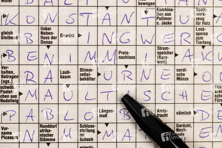 Symbolfoto Kreuzworträtsel