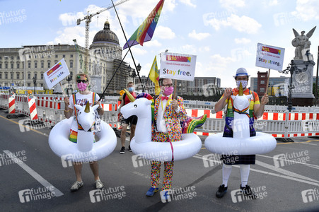 Demonstration 'Berlin Pride 2020' in Berlin