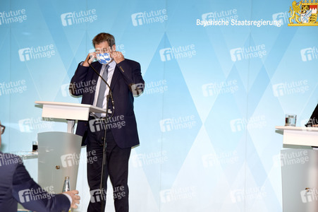 Pressekonferenz zur Bewältigung der Corona-Pandemie in München